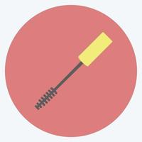 Icon Mascara-Bürste. geeignet für Schönheitspflegesymbol. Farbe Mate-Stil. einfaches Design editierbar. Design-Vorlagenvektor. einfache symbolabbildung vektor