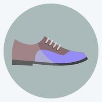 ikonen formella skor. lämplig för män tillbehör symbol. platt stil. enkel design redigerbar. designmall vektor. enkel symbol illustration vektor