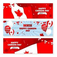 glad canada day banner vektor