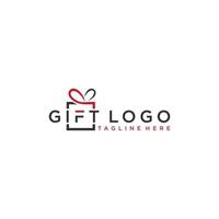 Geschenk-Logo-Vektor-Vorlage herunterladen modernes Design vektor