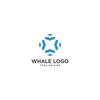 whale tail logotyp kreativ unik vektor