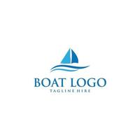 Boot-Logo-Design-Vorlage Vektor-Grafik-Branding-Element. vektor