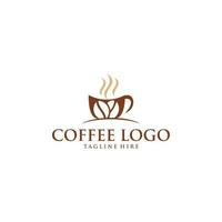 Café-Café-Logo-Design-Vektor vektor