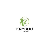 Vektorlogo, Etikett oder Emblem mit Aquarell handgezeichneter grüner Bambuspflanze. Konzept für Spa- und Schönheitssalon, asiatische Massage, Kosmetikpaket, Möbelmaterialien. vektor