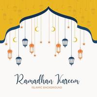 ramadhan kareem hintergrund moschee logo vorlage vektor symbol symbol illustration design