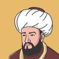 vecotr illustration von muhammad al-ghazali islamischer theologe, jurist, philosoph vektor