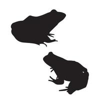 Frosch-Silhouette-Kunst vektor