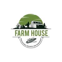 Farm-Logo-Konzept für Abzeichen oder andere vektor
