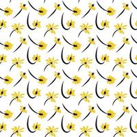 Muster von gelben dandelions.vector Illustration vektor