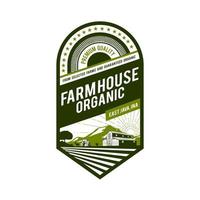 Farm-Logo-Konzept für Abzeichen oder andere vektor