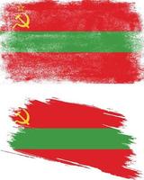 Transnistrien-Flagge im Grunge-Stil vektor