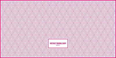 schönes rosa abstraktes trigonales Muster vektor