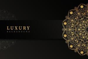 Luxuriöser dekorativer Mandala-Golddesign-Hintergrund vektor