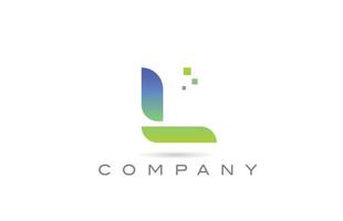 l grünes Alphabet-Buchstaben-Logo-Symbol. kreative Designvorlage für Unternehmen und Unternehmen vektor