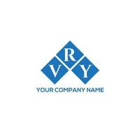 . Vry-Brief-Design.Vry-Brief-Logo-Design auf weißem Hintergrund. vry kreatives Initialen-Buchstaben-Logo-Konzept. Vry-Brief-Design.Vry-Brief-Logo-Design auf weißem Hintergrund. v vektor