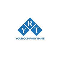 YRT-Brief-Logo-Design auf weißem Hintergrund. yrt kreative Initialen schreiben Logo-Konzept. yrt Briefgestaltung. vektor