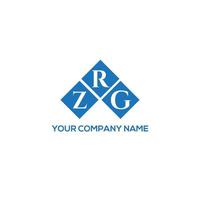 zrg brev logotyp design på vit bakgrund. zrg kreativa initialer brev logotyp koncept. zrg bokstavsdesign. vektor