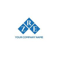 rze brev logotyp design på vit bakgrund. rze kreativa initialer brev logotyp koncept. rze bokstavsdesign. vektor