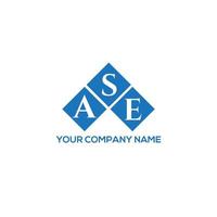 ase brev logotyp design på vit bakgrund. ase kreativa initialer brev logotyp koncept. ase bokstavsdesign. vektor