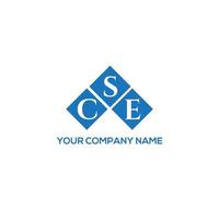 cse-Brief-Logo-Design auf weißem Hintergrund. cse kreatives Initialen-Buchstaben-Logo-Konzept. cse Briefgestaltung. vektor