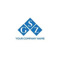 gsz-Brief-Logo-Design auf weißem Hintergrund. gsz kreative Initialen schreiben Logo-Konzept. gsz Briefgestaltung. vektor