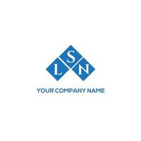 Lsn-Brief-Logo-Design auf weißem Hintergrund. lsn kreative Initialen schreiben Logo-Konzept. lsn Briefgestaltung. vektor