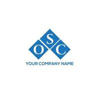 OSC brev logotyp design på vit bakgrund. OSC kreativa initialer brev logotyp koncept. osc bokstavsdesign. vektor