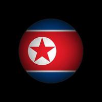 Land Nordkorea. Nordkorea-Flagge. Vektor-Illustration. vektor