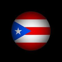 Land Puerto Rico. Puerto-Rico-Flagge. Vektor-Illustration. vektor