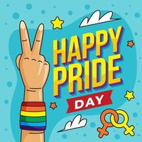 Happy Pride Day Konzept vektor