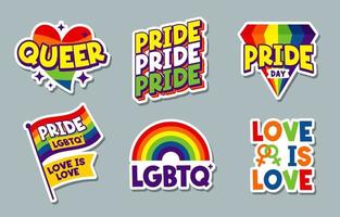Pride Day Aufkleber Sammlung
