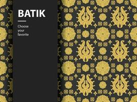 ethnische batik vektor indonesisch muster mode nahtlose vintage textil abstrakt