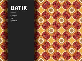 ethnische batik vektor indonesisch muster mode nahtlos vintage textil abstrakt flach kultur kunst