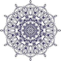 vektor mandala 6 för målarbok. dekorativ rund prydnad. mönster för antistressterapi. yoga logotyp, bakgrund för meditation affisch. ovanlig blomform. orientalisk vektor