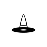 Hut, Accessoire, Mode durchgezogene Linie Symbol Vektor Illustration Logo Vorlage. für viele Zwecke geeignet.