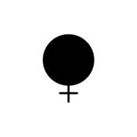 kön, tecken, manlig, kvinnlig, rak heldragen linje ikon vektor illustration logotyp mall. lämplig för många ändamål.