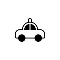 taxi, taxi, reise, transport durchgezogene linie symbol vektor illustration logo vorlage. für viele Zwecke geeignet.