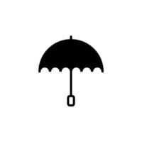 Regenschirm, Wetter, Schutz durchgezogene Linie Symbol Vektor Illustration Logo Vorlage. für viele Zwecke geeignet.