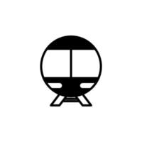 zug, lokomotive, transport durchgezogene linie symbol vektor illustration logo vorlage. für viele Zwecke geeignet.