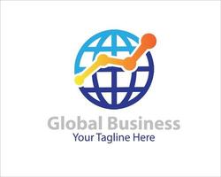 Firmenlogo-Designs mit globaler Rate vektor