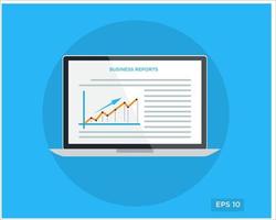 Monitor Business Notes Template Logo entwirft einfachen modernen flachen Vektor