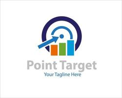 Point-Target-Finanzlogo-Designs vektor