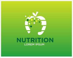 Mind Nutrition Logo entwirft Vektor einfache moderne Ikone und Symbol