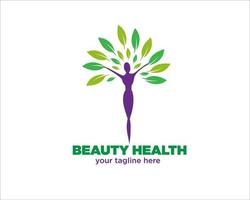 Beauty-Gesundheits-Logo-Designs vektor