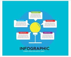 kreative infografik einfacher moderner flacher vektor