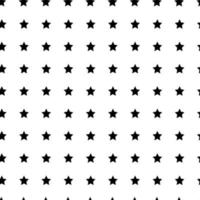 svarta polka stjärnor på vit bakgrund. sömlös vektor mönster.