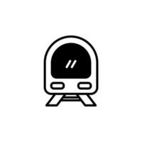 tåg, lok, transport heldragen linje ikon vektor illustration logotyp mall. lämplig för många ändamål.