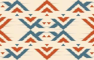 ethnische abstrakte ikat-kunst. nahtloses muster in stammes-, volksstickerei und mexikanischem stil. aztekischer geometrischer kunstornamentdruck.design für teppich, tapete, kleidung, verpackung, stoff, bezug, textil vektor