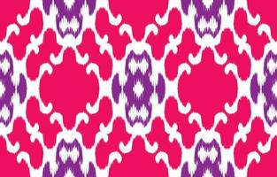 rosa lila motiv etniska ikat uzbekiska. sömlöst kasuri mönster i tribal, folklig broderi, mexikansk, indisk, kalkon stil. Aztekisk geometrisk konst prydnad print.slubby texturerad design för matta, tyg. vektor