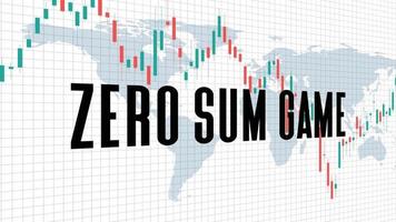 abstrakt bakgrund av nollsummespel aktiemarknaden på vit bakgrund vektor